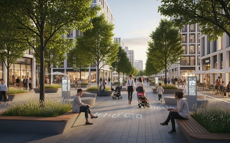 Die Innenstadt der Zukunft